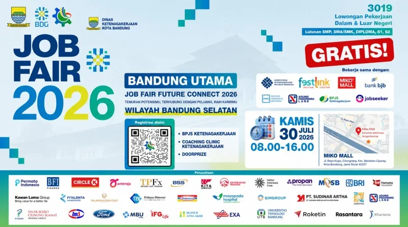 Bandung Utama Job Fair 2026 Hadirkan 3.019 Lowongan Kerja